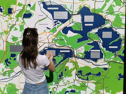 Blindenkarte im Familienpark Senftenberger See